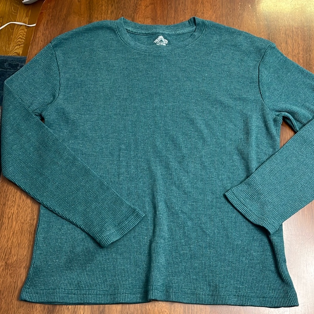 Boys youth large 14/16 thermal shirt, waffle net